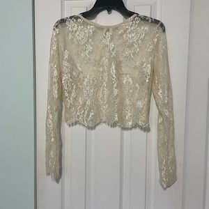 Long sleeve lace top